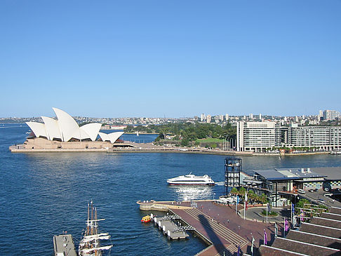 Blick von der Harbour Bridge Fotos